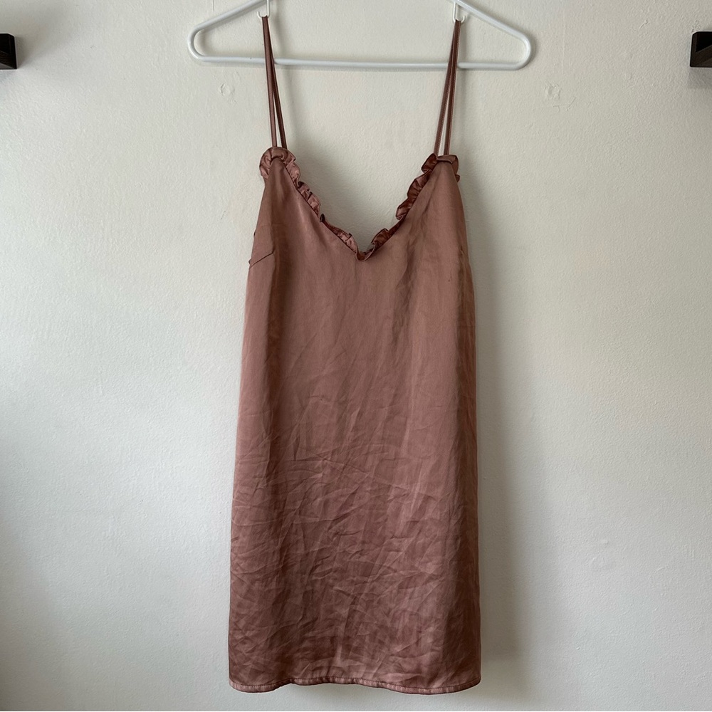 Missguided Mauve Slip Cami Mini Dress Size 4